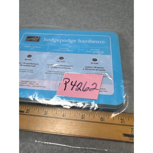 Stampin Up! Hodgepodge Hardware Embellishment Kit with 138 Pieces & Matching Bra - Picture 7 of 7